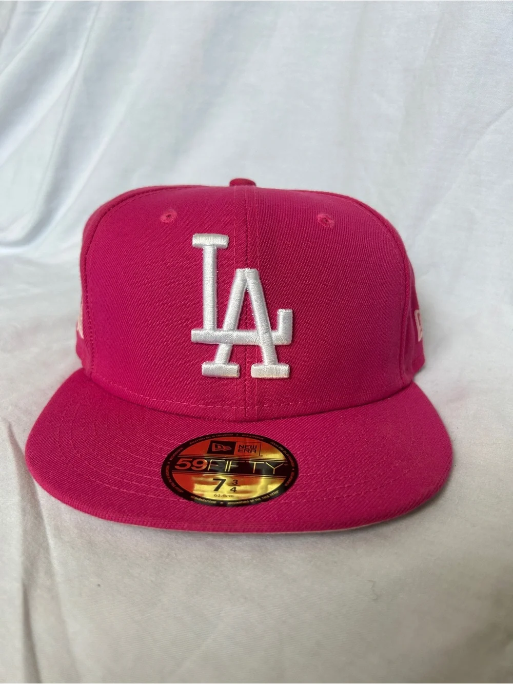 Hot pink y2k New Era 59FIFTY Los Angeles Dodgers fitted cap